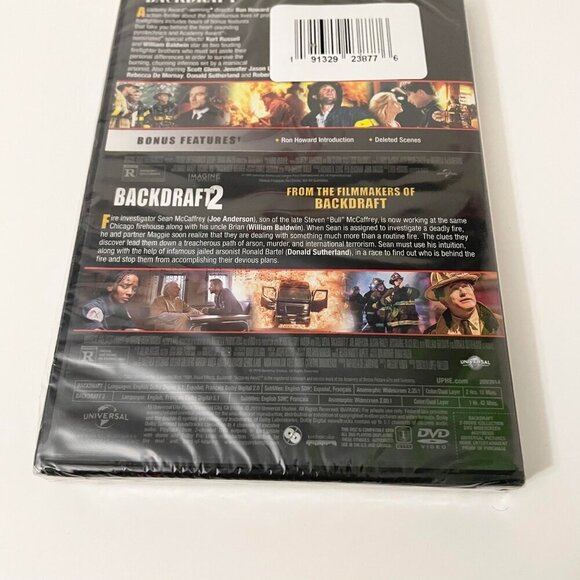 Backdraft 2 Movie Collection DVD Kurt Russell Joe Anderson William Baldwin - Picture 6 of 10